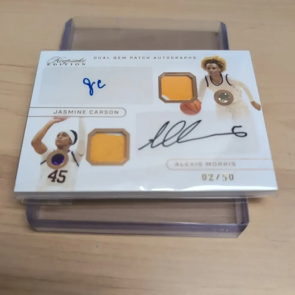 2024 Keepsake Edition Jasmine Carson Alexis Morris Dual Gem Patch Auto Relic /50